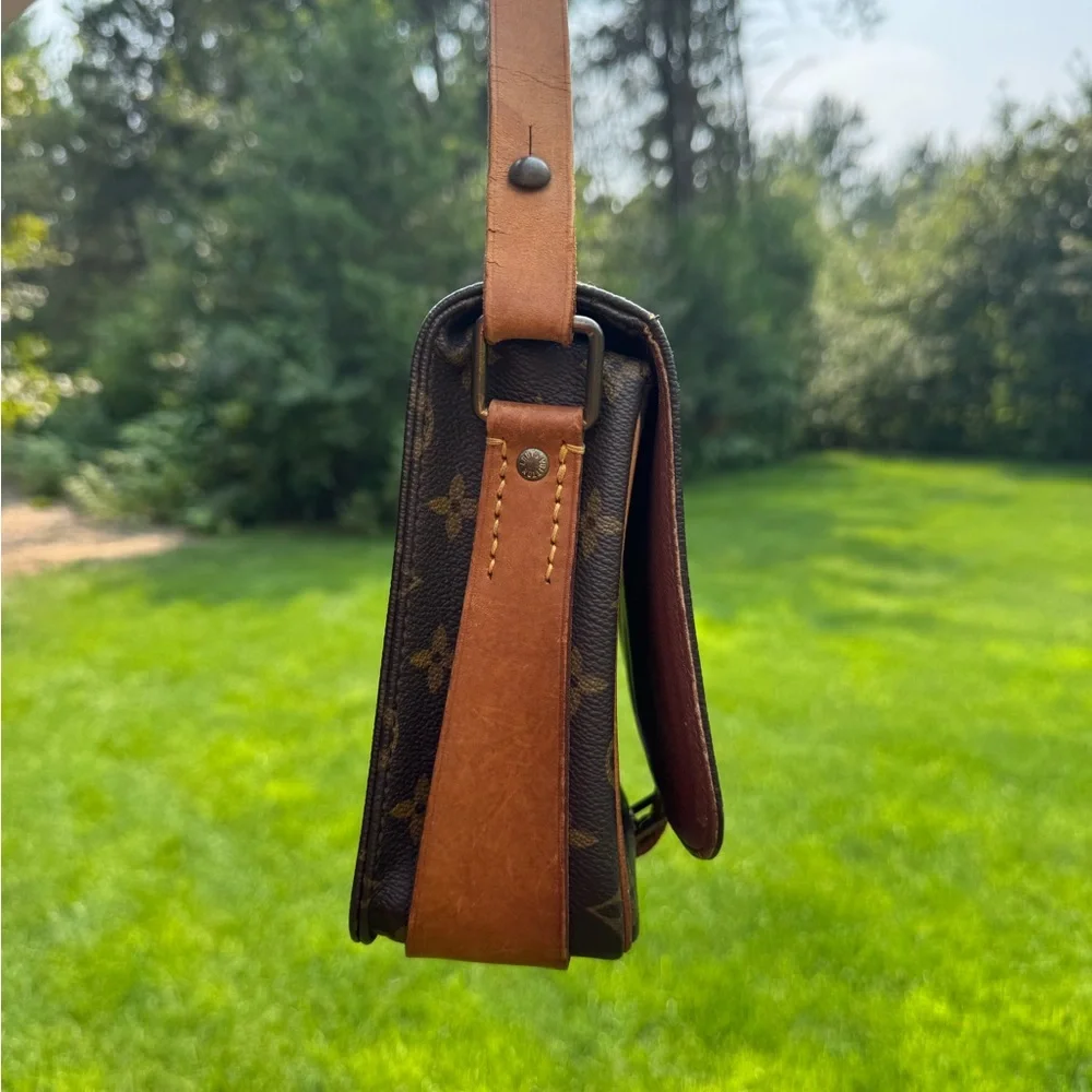 Louis Vuitton Dark Brown Monogram Messenger Shoulder Bag